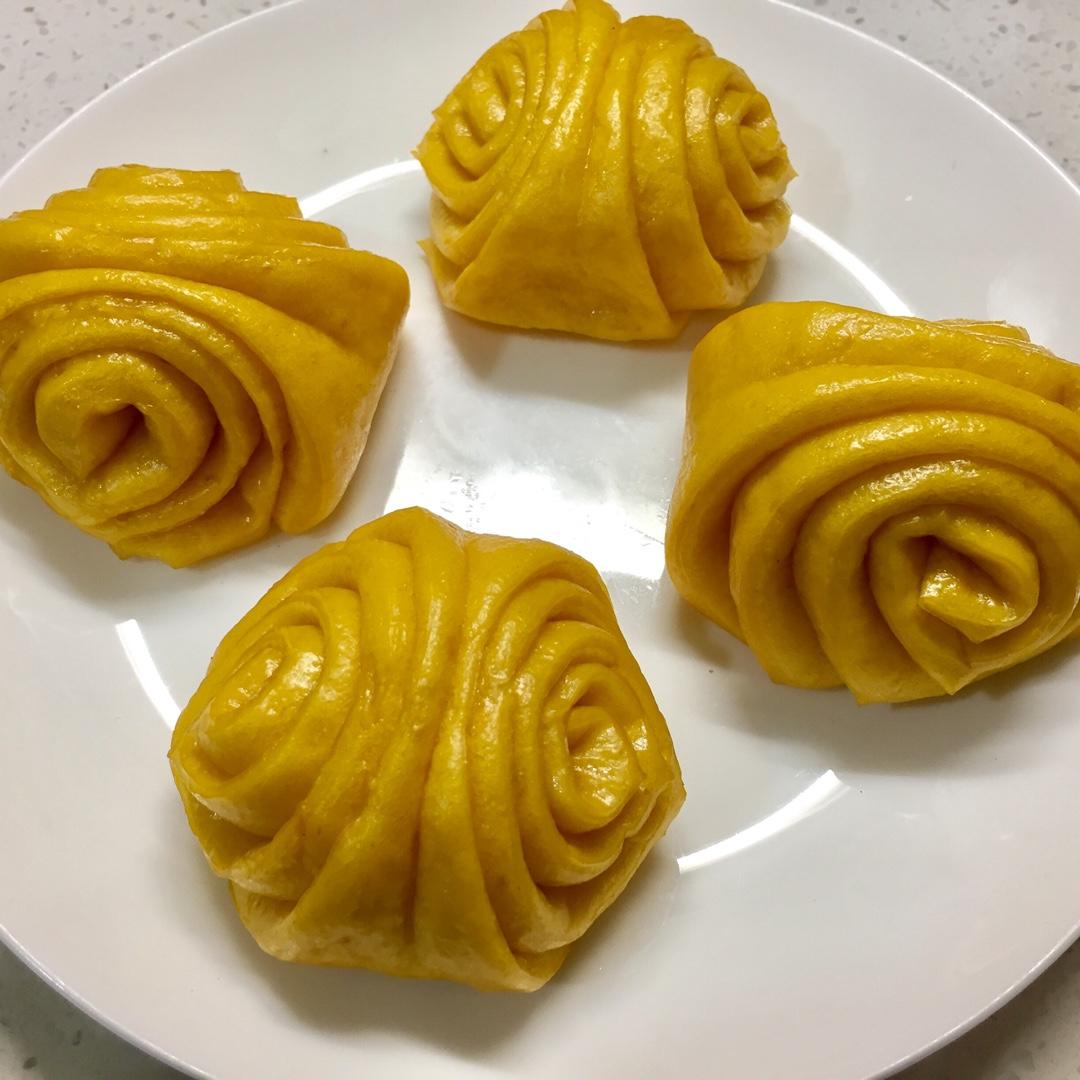 南瓜花卷馒头