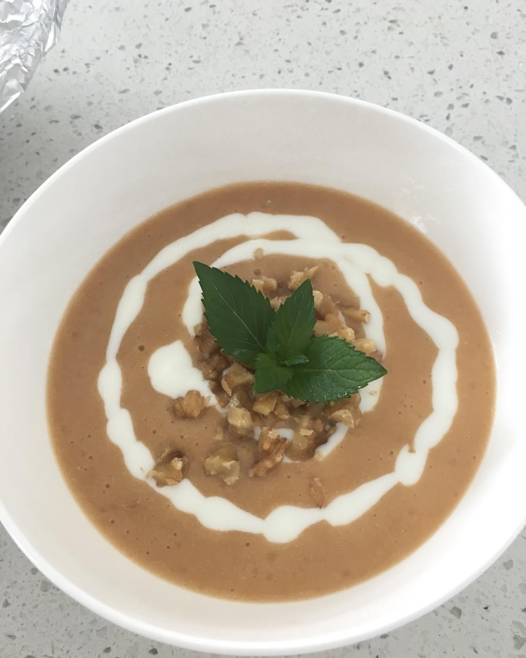 番茄核桃鹰嘴豆浓汤【健康主食】