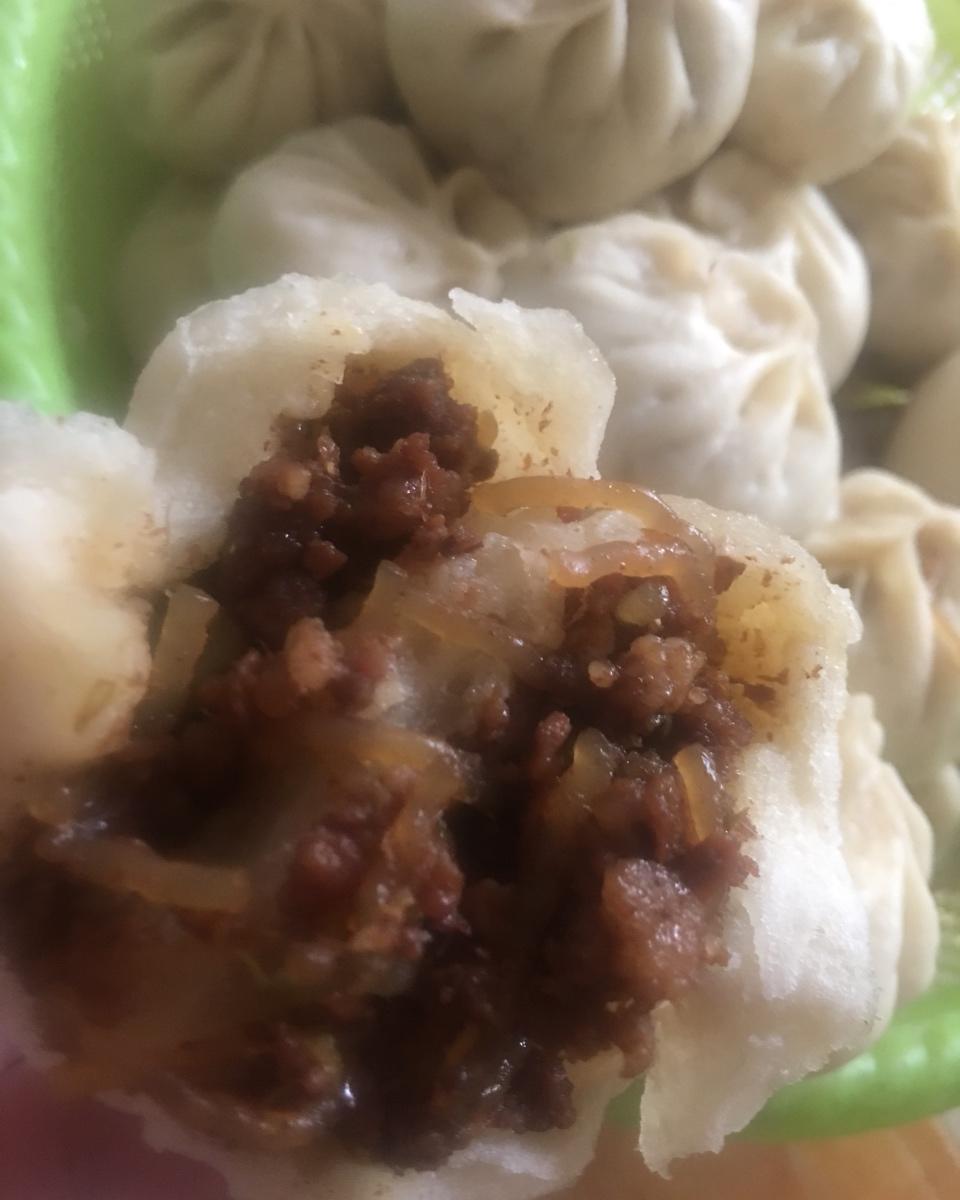 甜蜜素-6做的皮薄馅儿大的粉丝肉末包子(馅料做法)