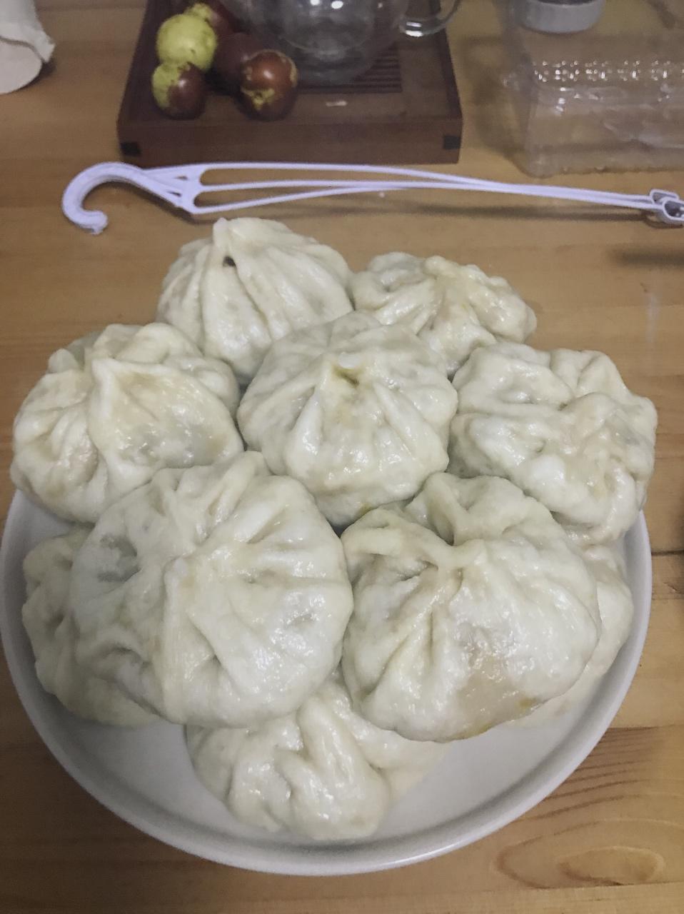 胡萝卜木耳鸡蛋素包子