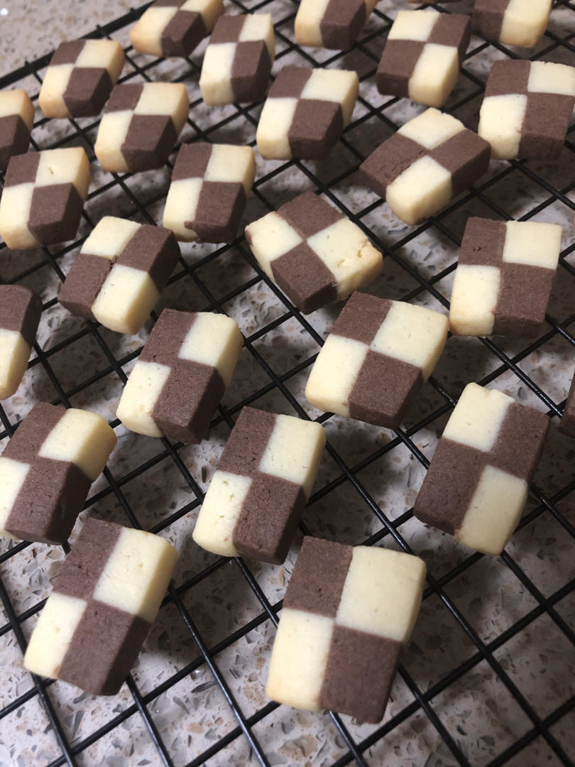 双色格子小饼干