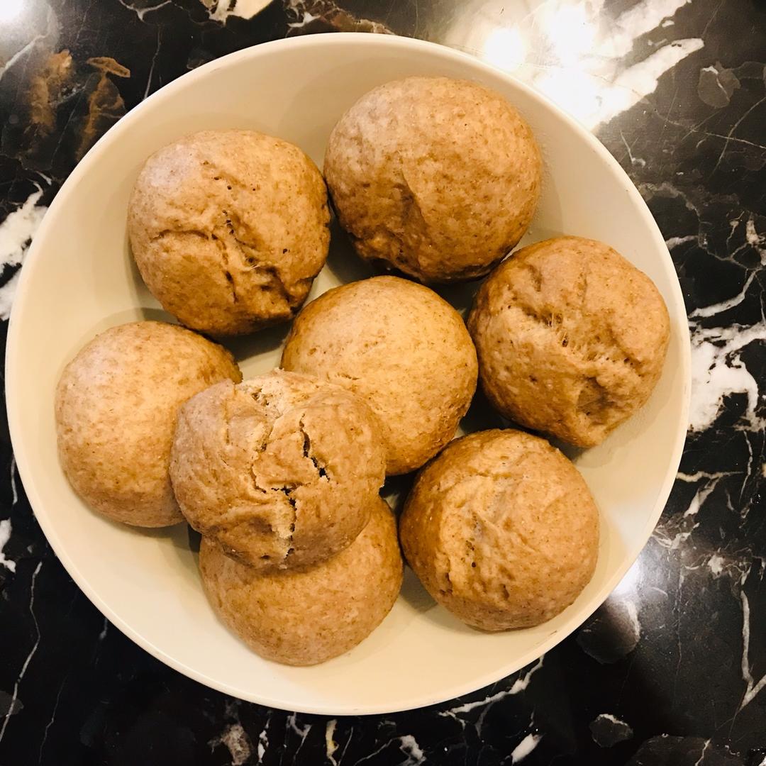 无糖无油100%全麦馒头 ｜ #Healthymeals#