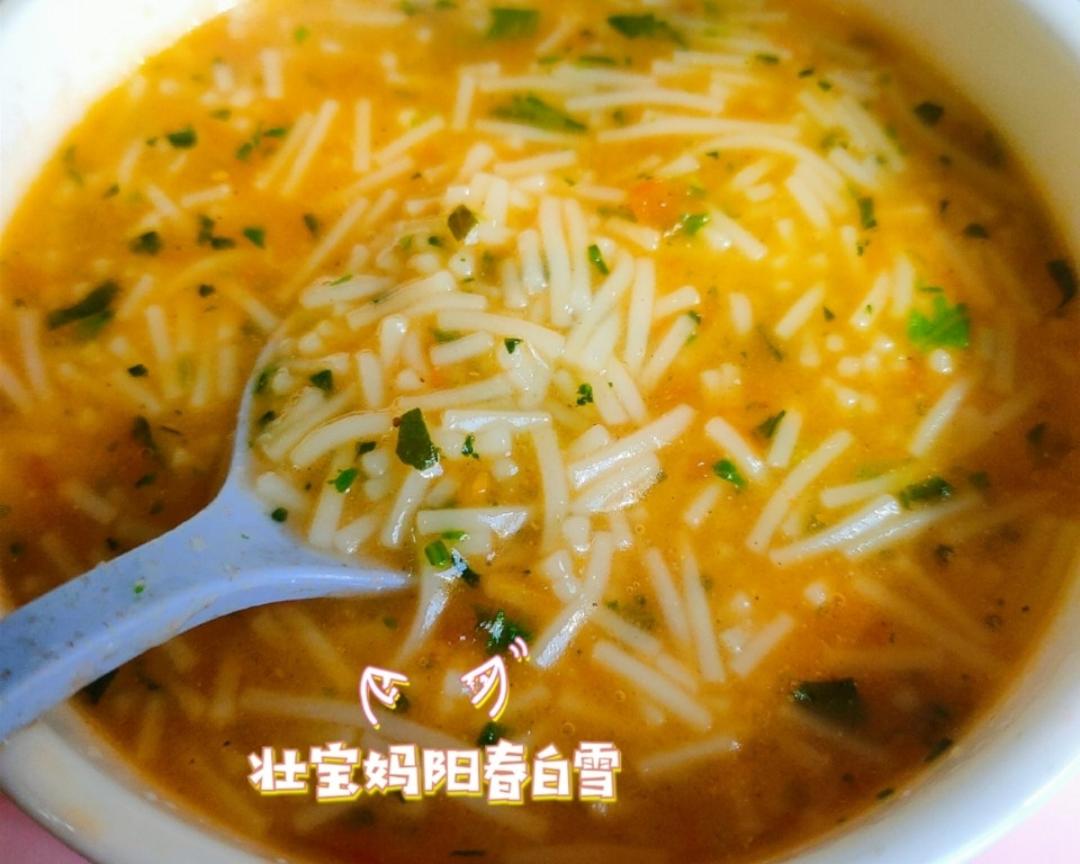 吃一次就爱上的宝宝辅食！西红柿菠菜细汤面（10个月以上婴幼儿辅食）宝宝蔬菜面条！的做法