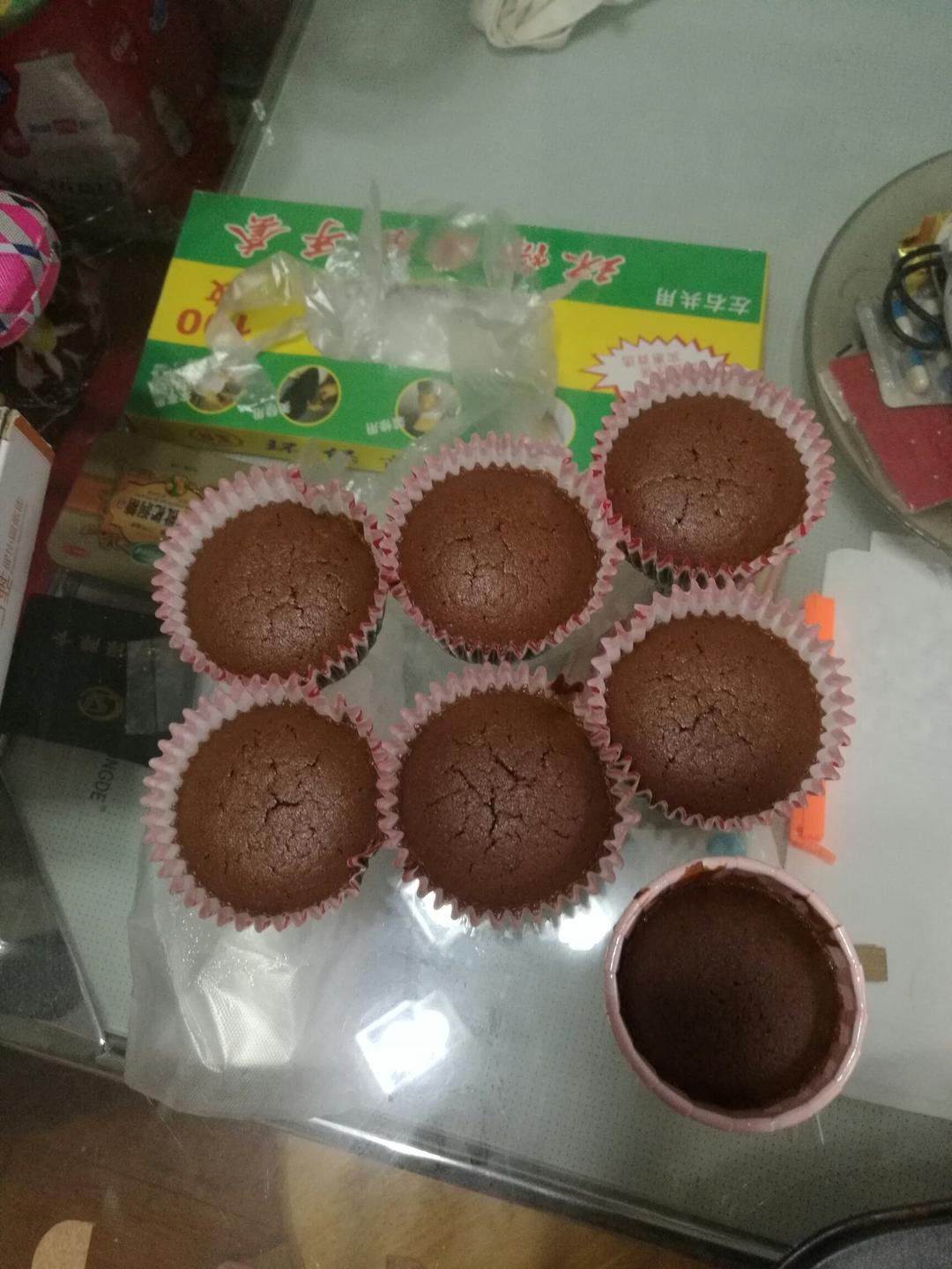 巧克力海绵杯子蛋糕