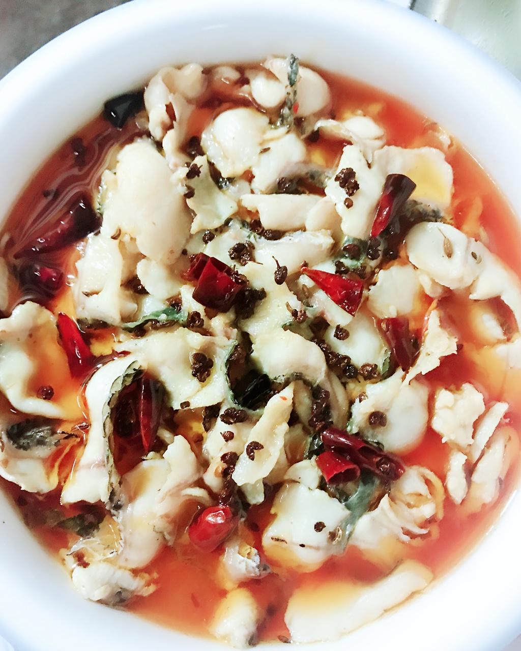 小宝妈咪888做的香辣水煮鱼片