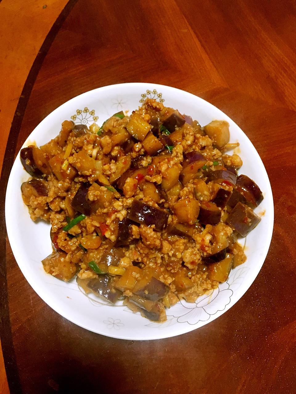 迷迭香：肉末茄子