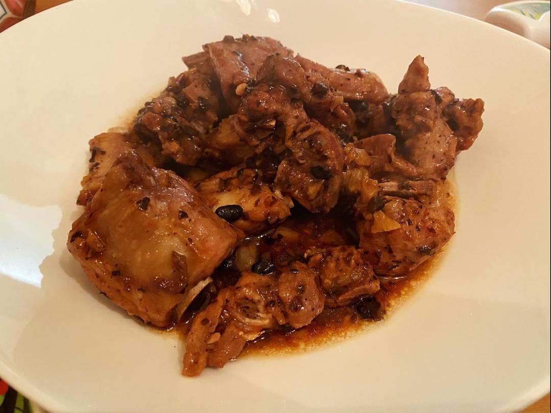 豆豉耗油蒸排骨