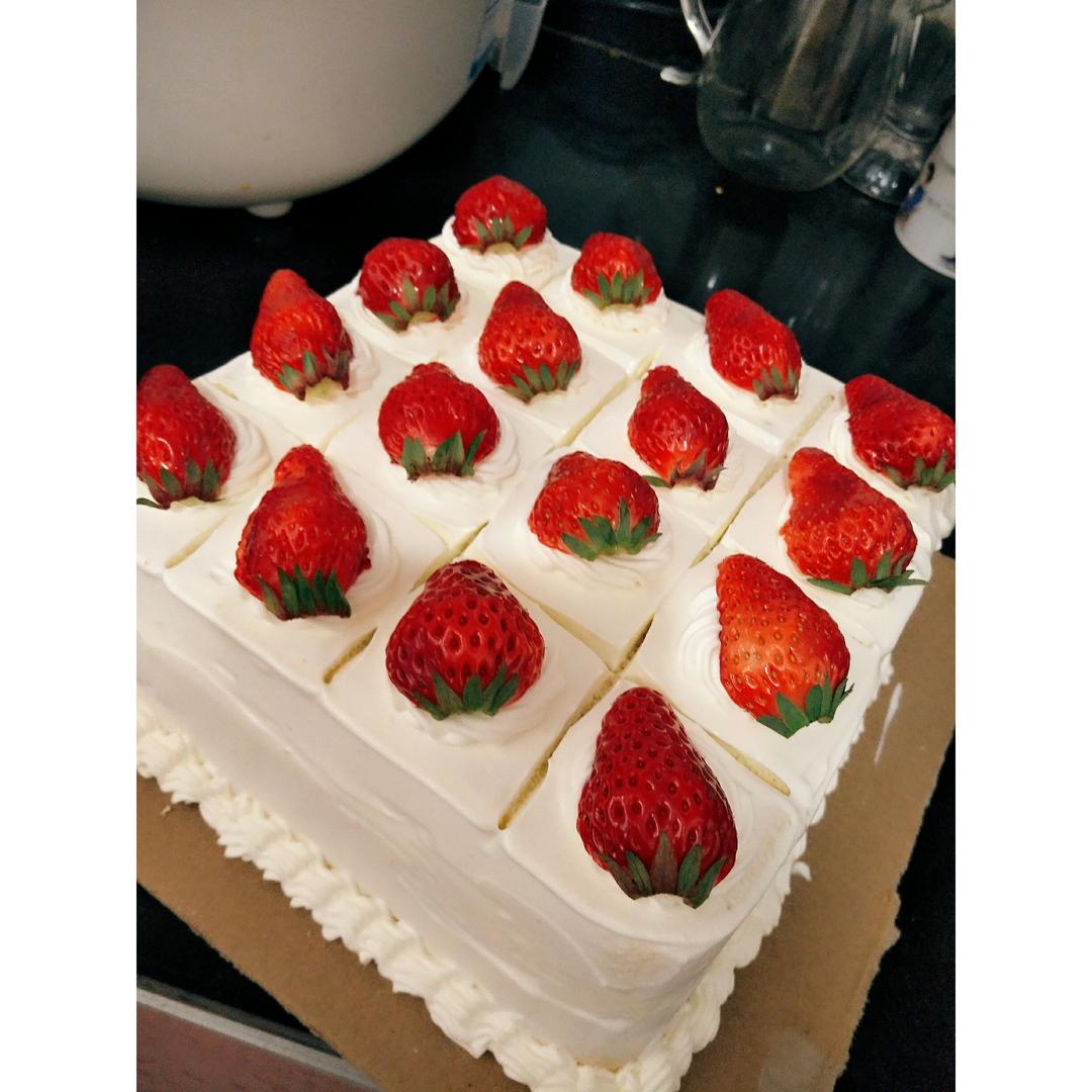 vwnq做的9寸戚风蛋糕