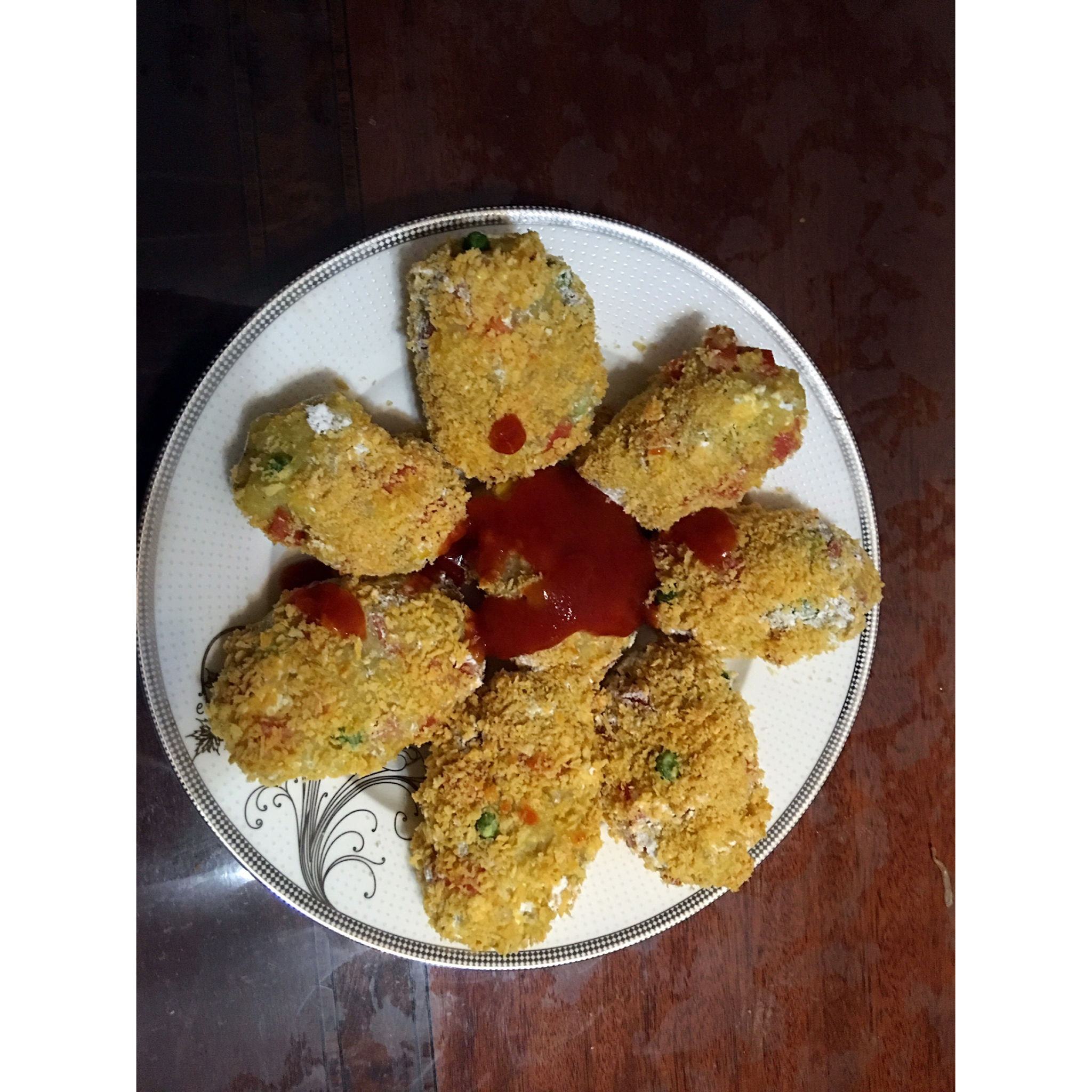 烤箱版日式土豆可乐饼