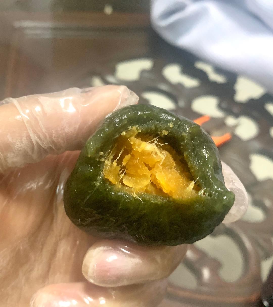 《Tinrry+》咸蛋黄肉松青团+红豆沙青团