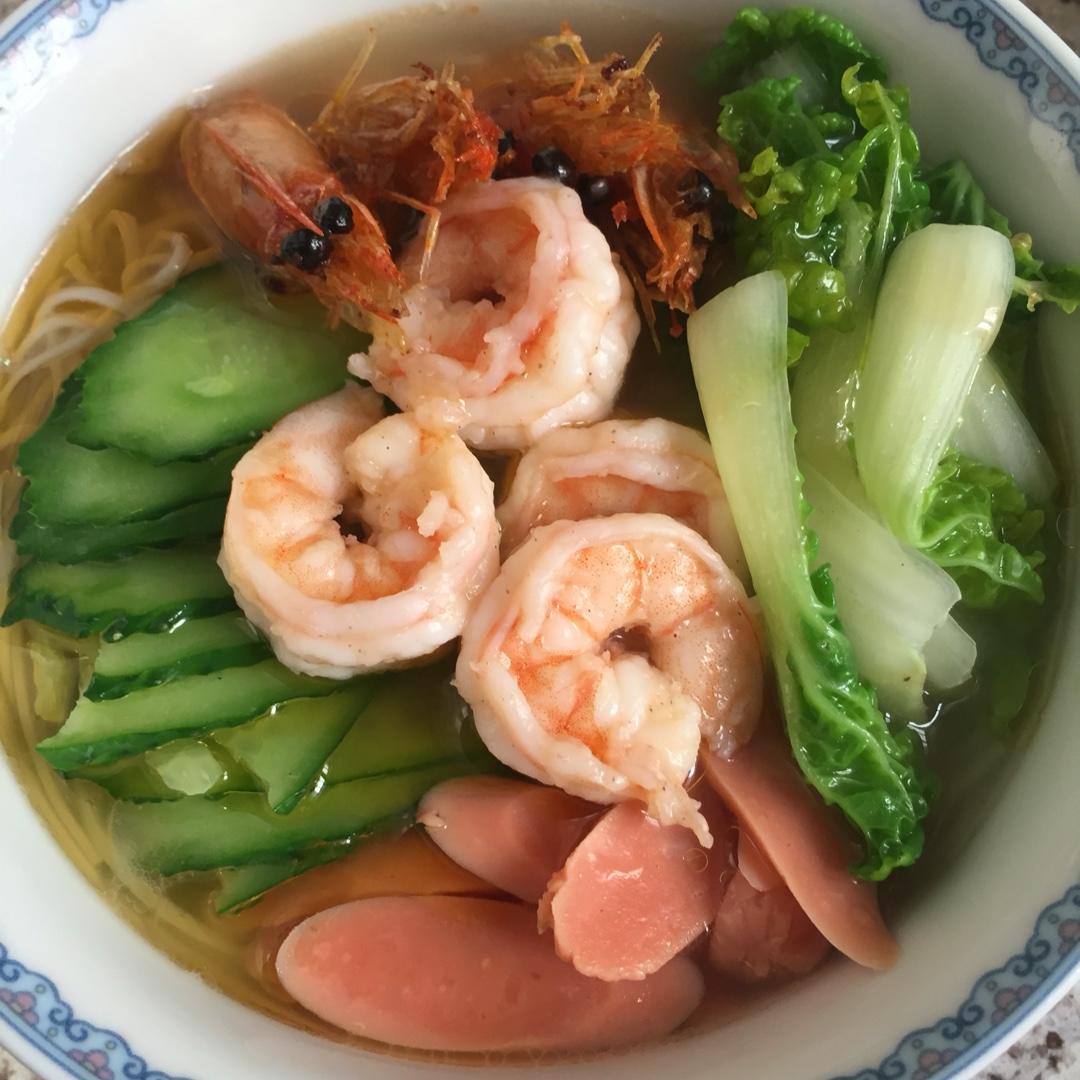 十分钟快手鲜虾面