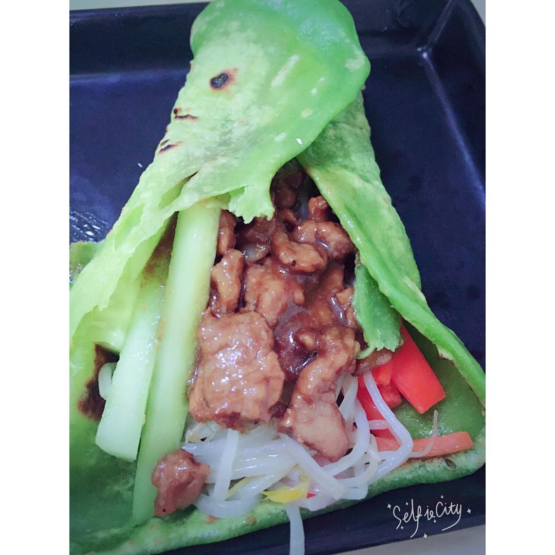 菠菜汁春饼