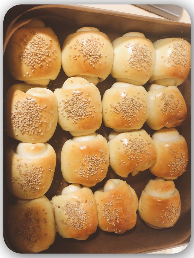 炼乳蜜豆面包卷