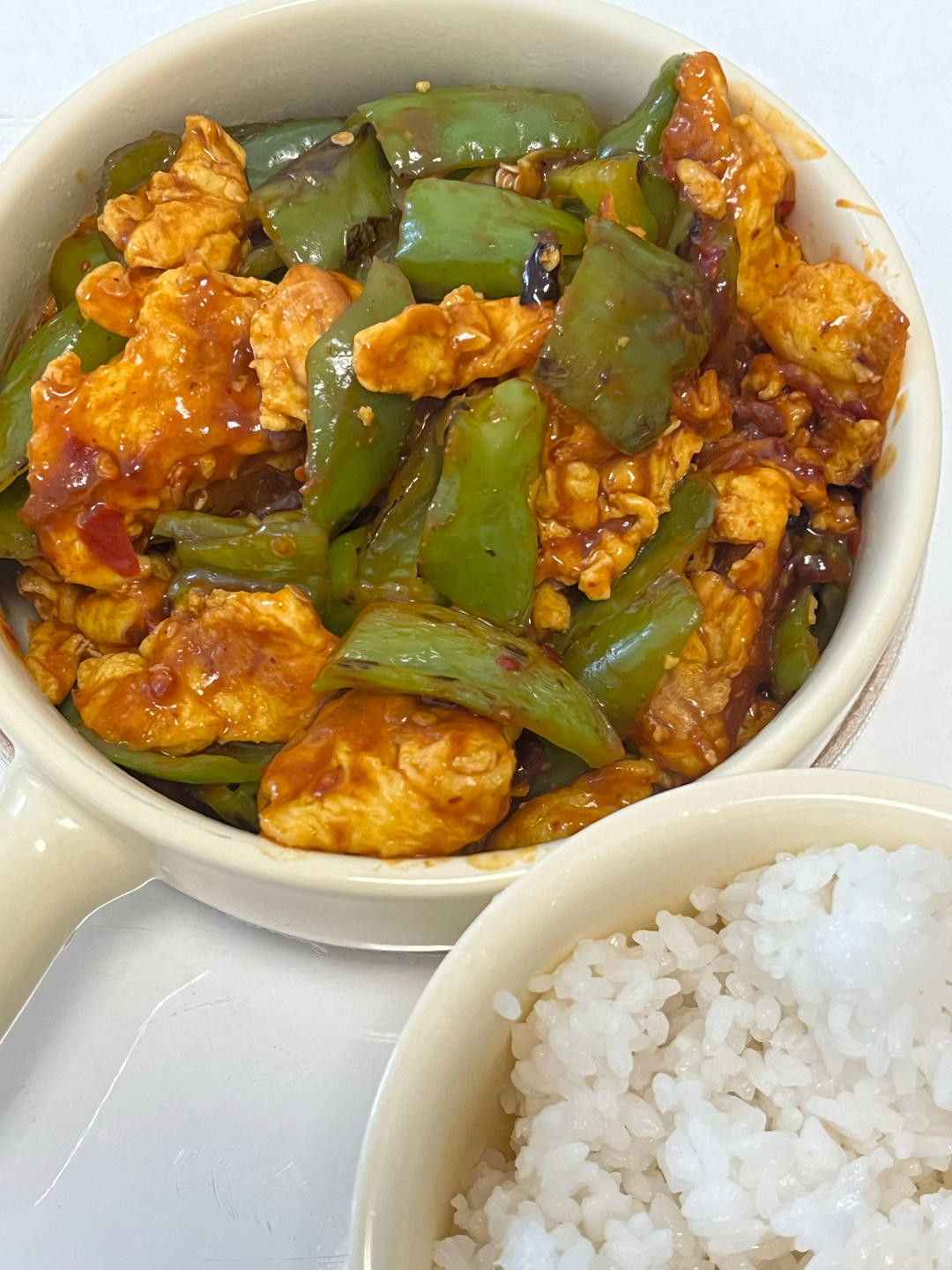 超级下饭的虎皮青椒炒鸡蛋！三碗饭都不够