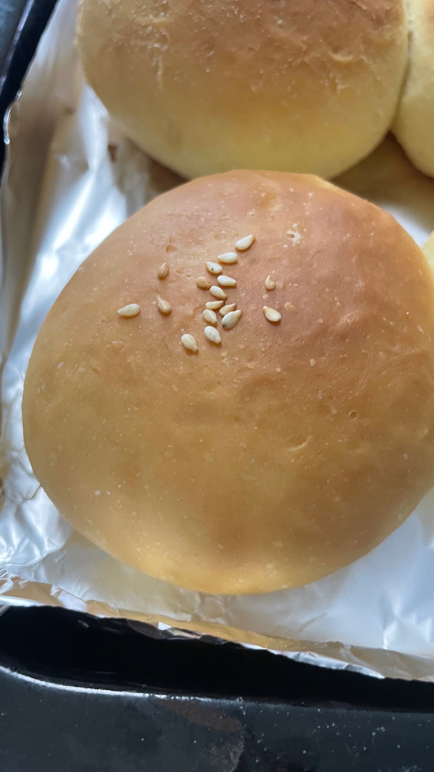 超快手面包（汉堡坯），隔夜发酵，吃个新鲜早餐包吧