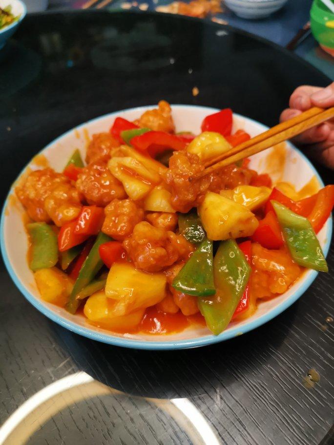 菠萝咕咾肉（少油版）