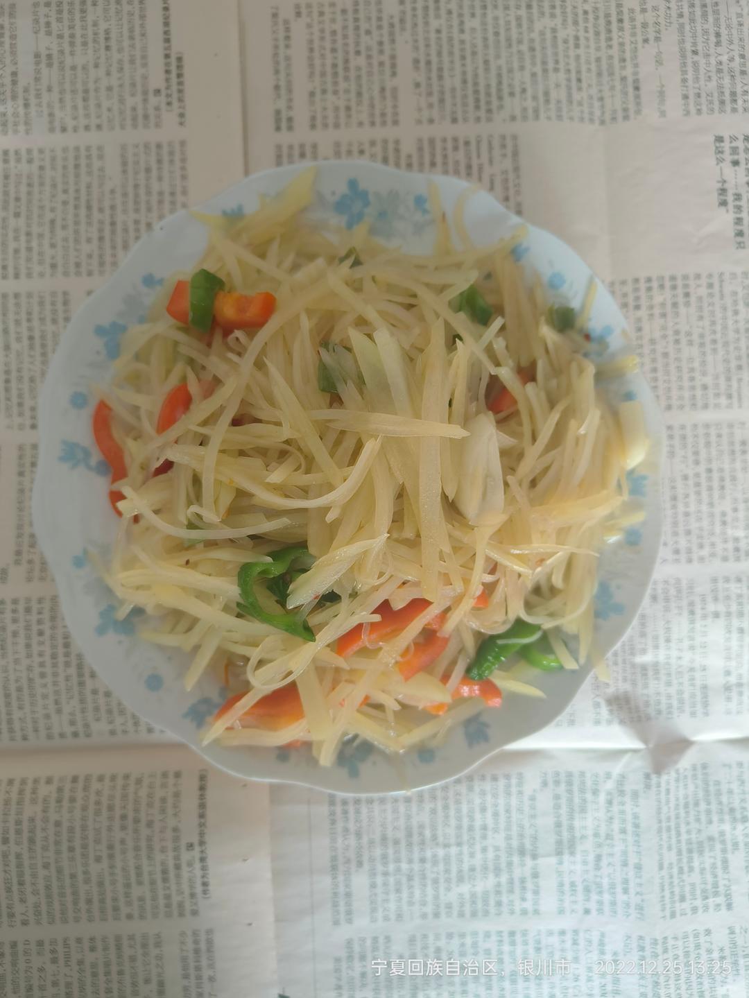 醋溜土豆丝（家庭版小炒）