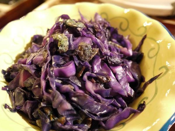海米炒紫甘蓝的做法