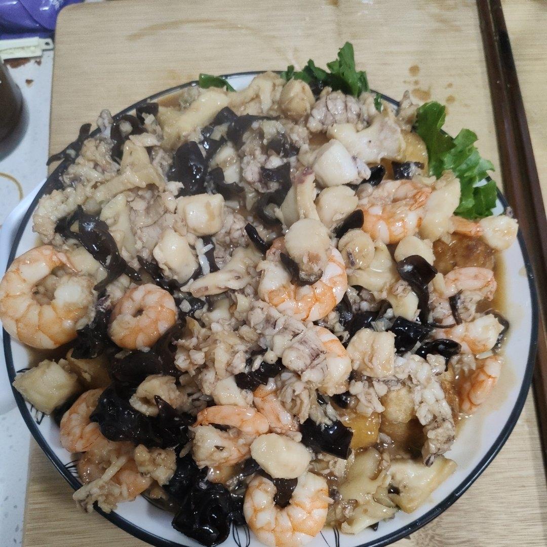 【彼得海鲜】家常菜下饭菜之十全十美八珍豆腐