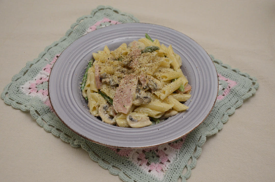 奶油蘑菇意面🍝(我的本命意面！😍)