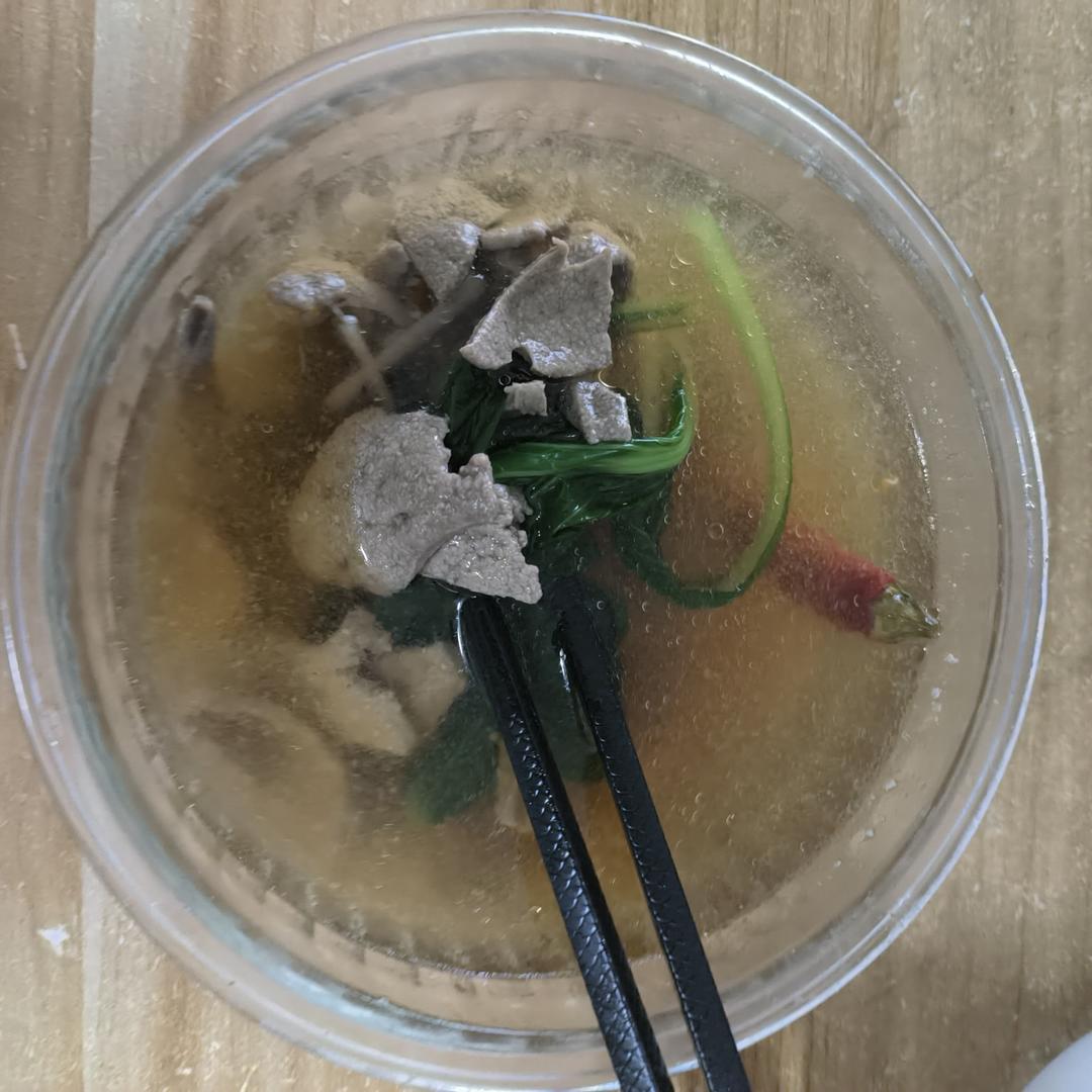 鲜嫩的猪肝汤