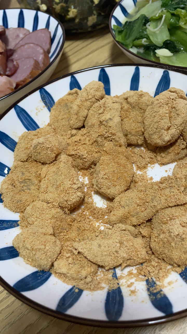 麻糍😋软软糯糯的糯米糍粑😍比外面卖的还好吃！