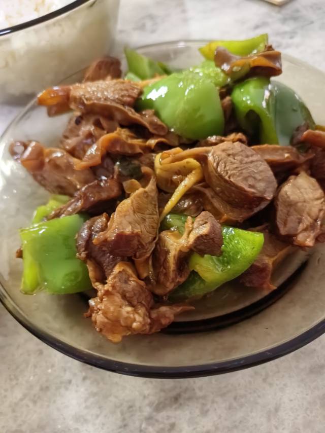 护心肉炒青椒