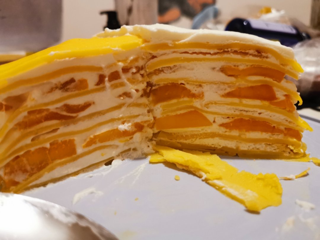 6寸芒果千层蛋糕