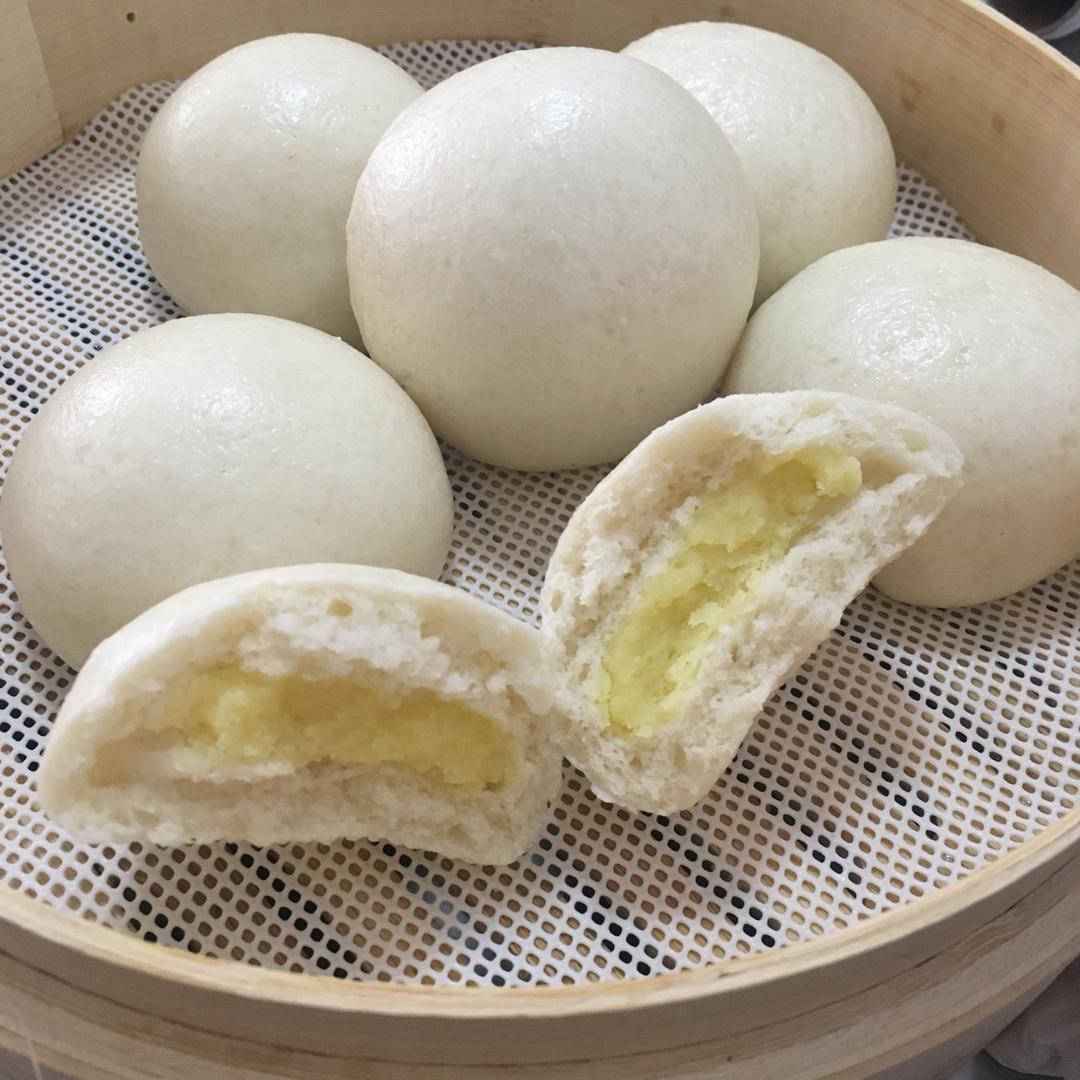 ㄣ时光流逝ㄣ做的高冷范莲花奶黄包