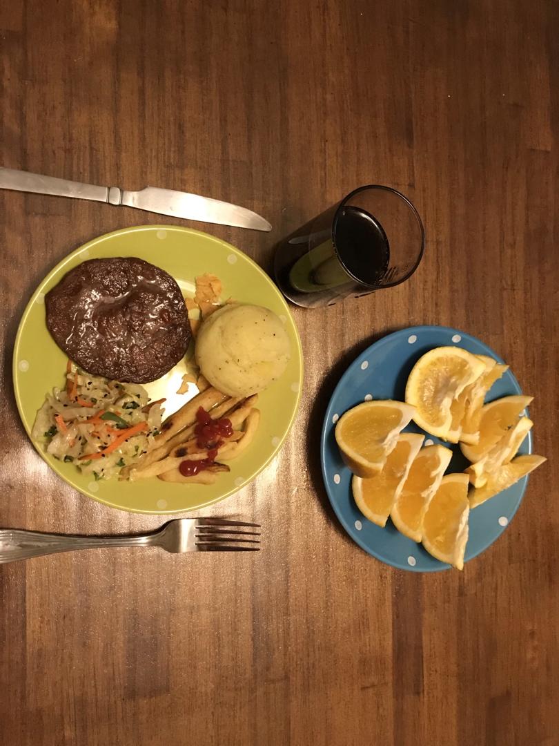 法式黑椒牛排 (Steak au Poivre/Peppercorn Steak)+夺命土豆泥
