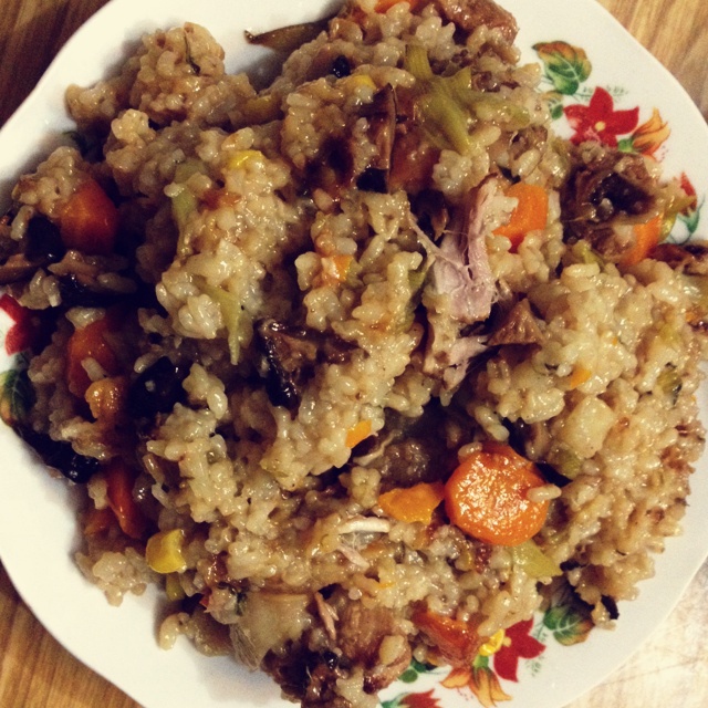 喷香排骨焖饭（爆好吃）