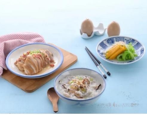 腐乳蒸雞&金針雙瓜、香菇肉粥，一锅多菜的做法