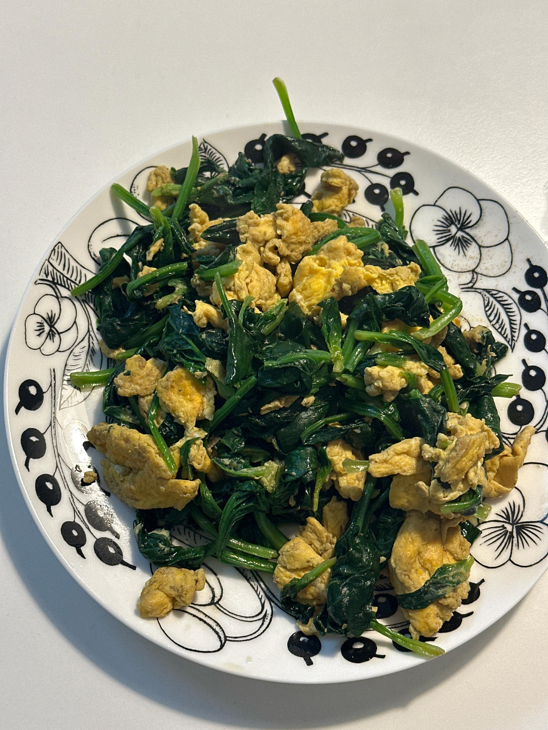 可缓解用眼疲劳的鸡蛋炒菠菜来啦