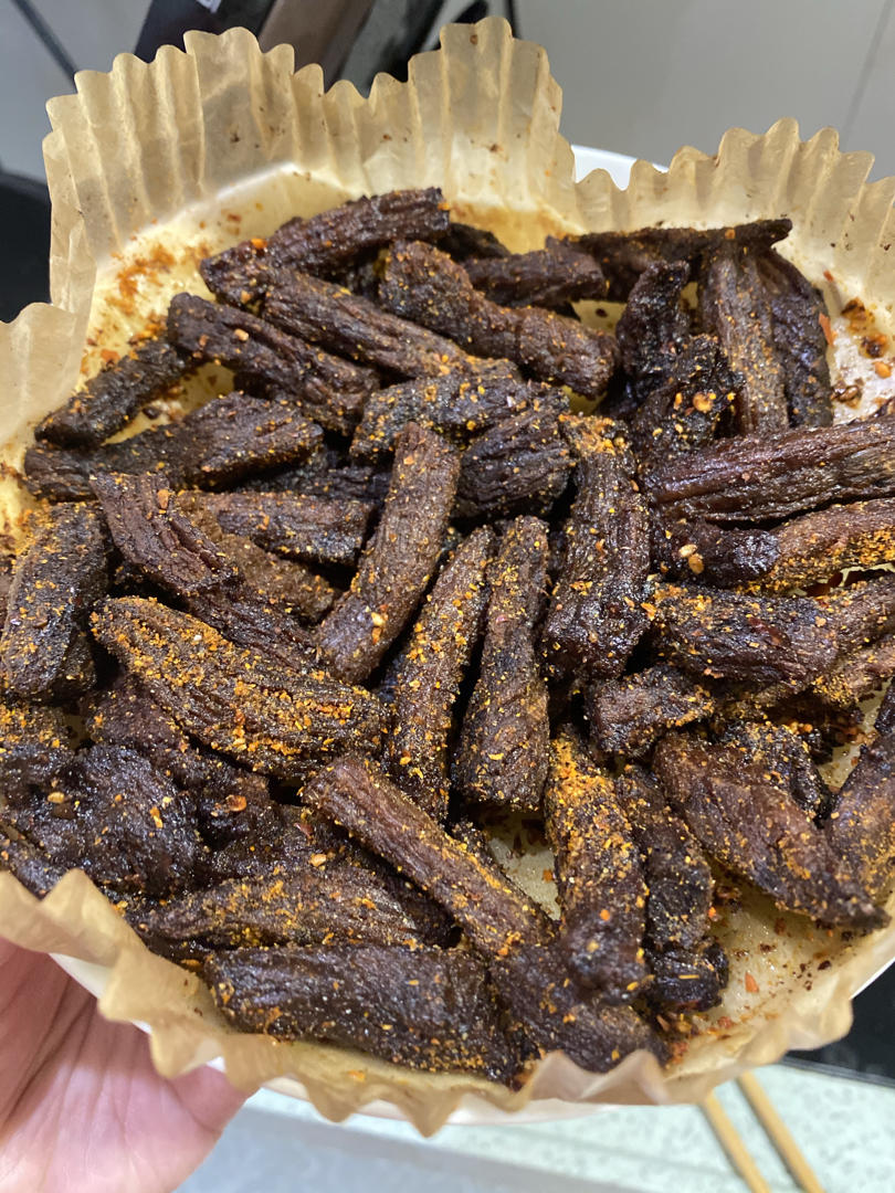 空气炸锅做出来的手撕牛肉干
