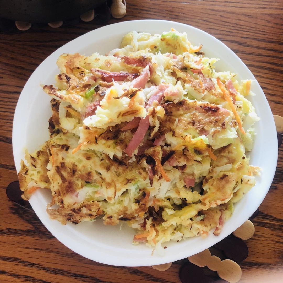 白菜鸡蛋早餐饼