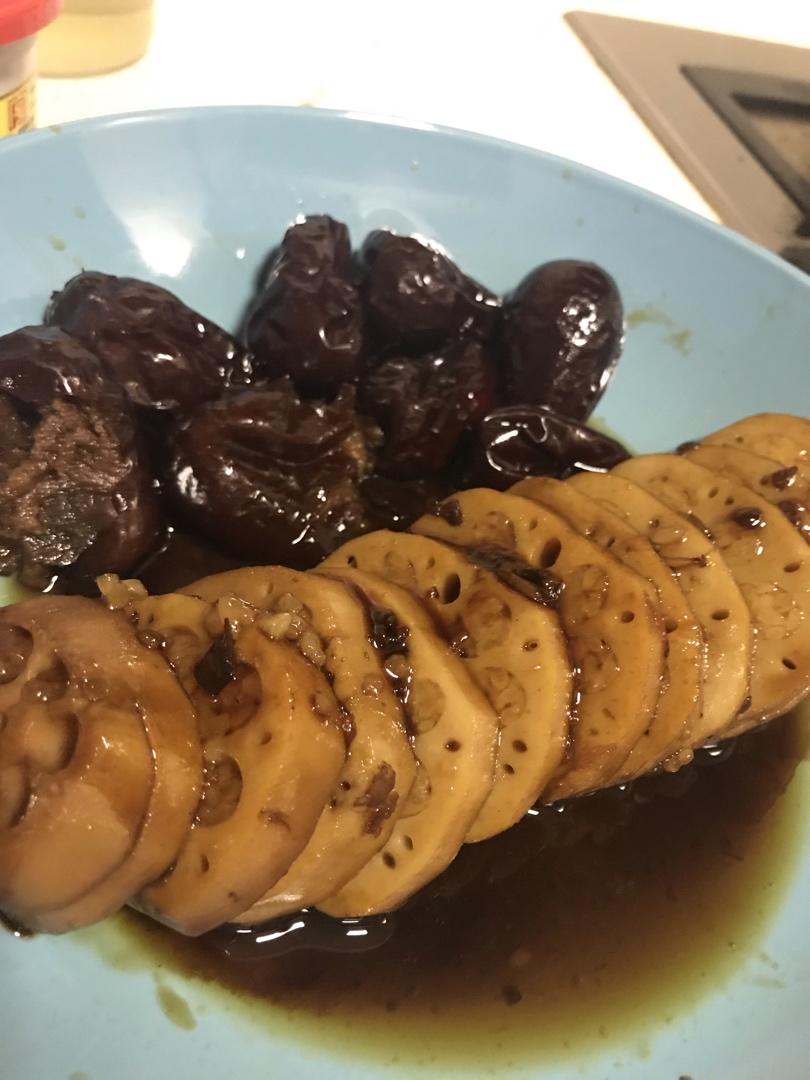 电饭锅版糯米糖藕