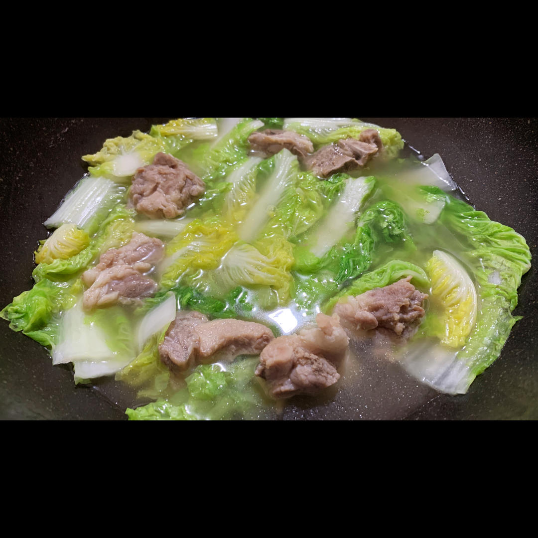 小白菜咸骨汤