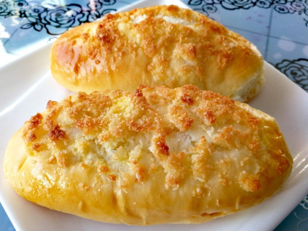 教你做面包店同款～～椰蓉葡萄干面包