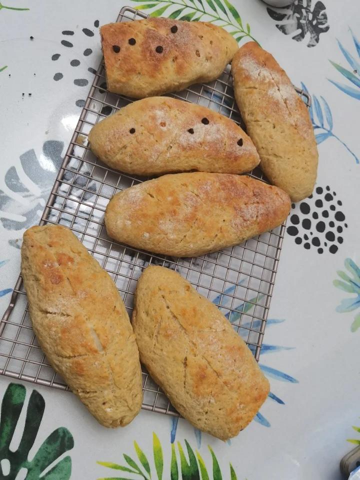 【半个就饱！越吃越瘦】【Sweet bun with Sticky sweet potato filling】 #牛奶麻薯#红薯#软欧#