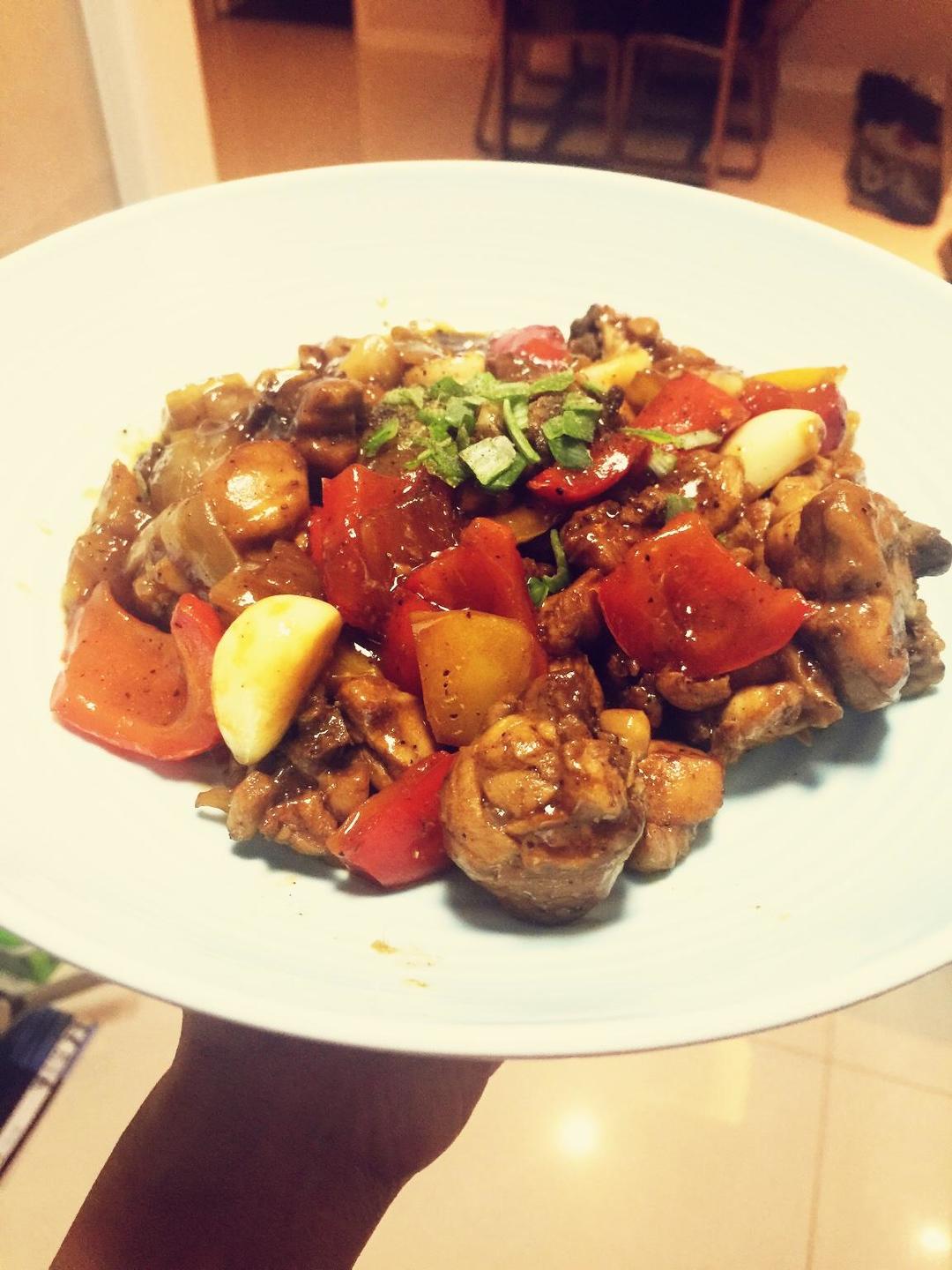 酱油黑椒鸡（两人份）