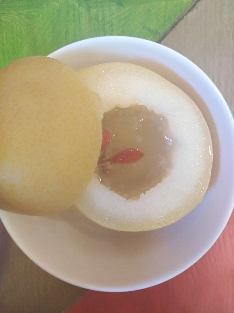 止咳润肺的小甜品—冰糖蒸梨