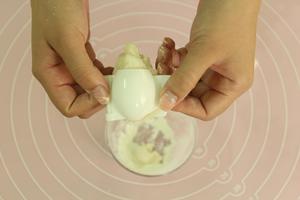 3D立体玉兔冰皮月饼的做法 步骤8