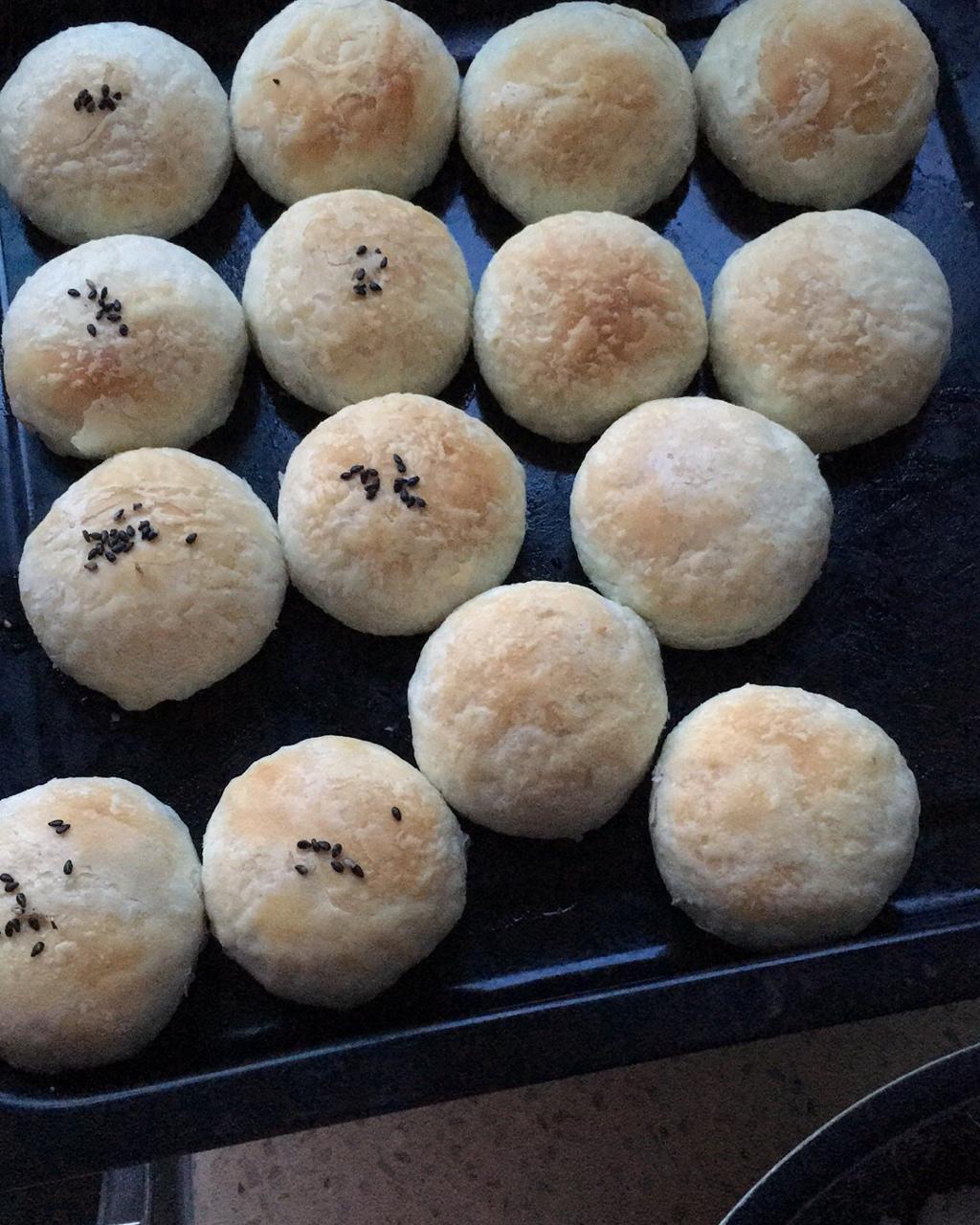 酥皮绿豆饼   酥得掉渣渣