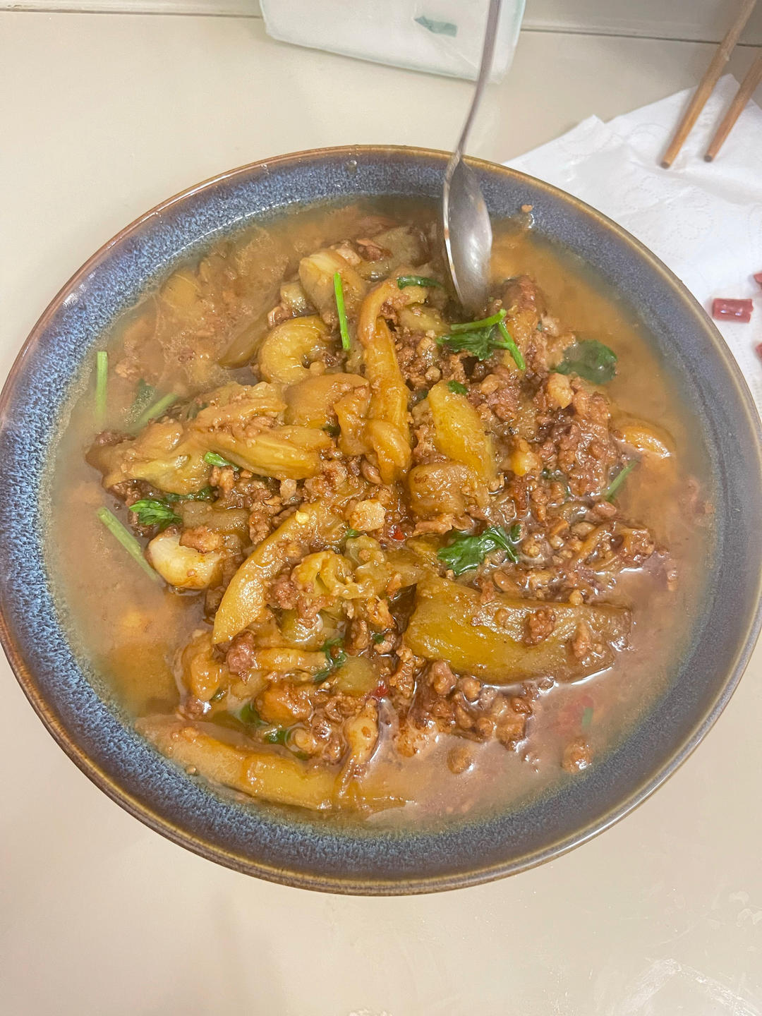 超级下饭的肉沫茄子的做法