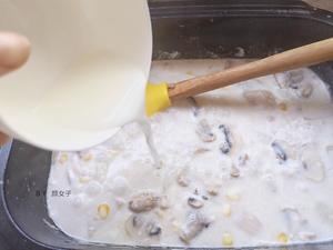 奶香蘑菇汤#麦子厨房美食锅#的做法 步骤13