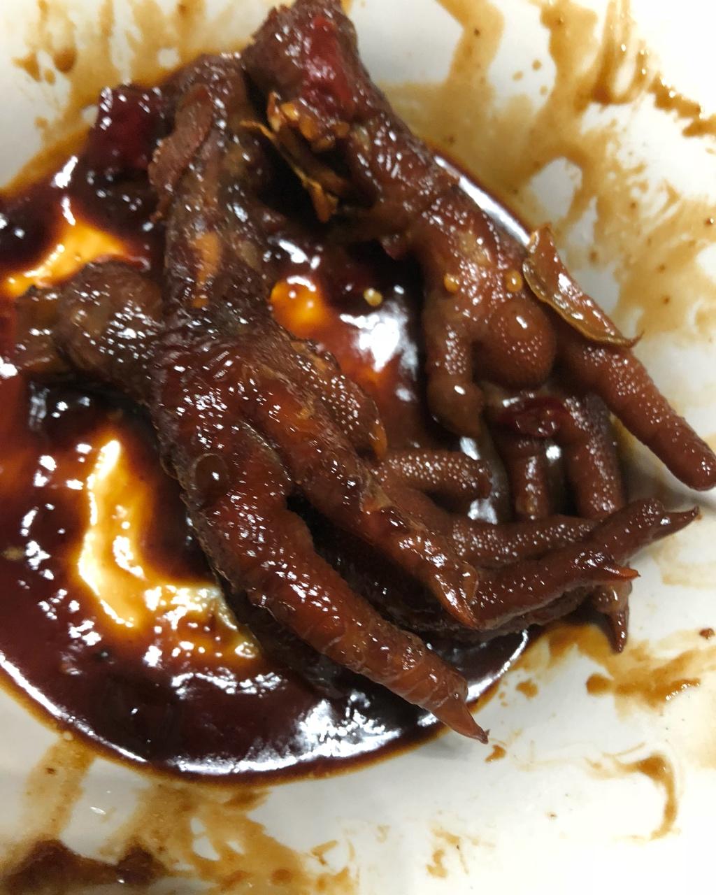 香辣烧鸡爪