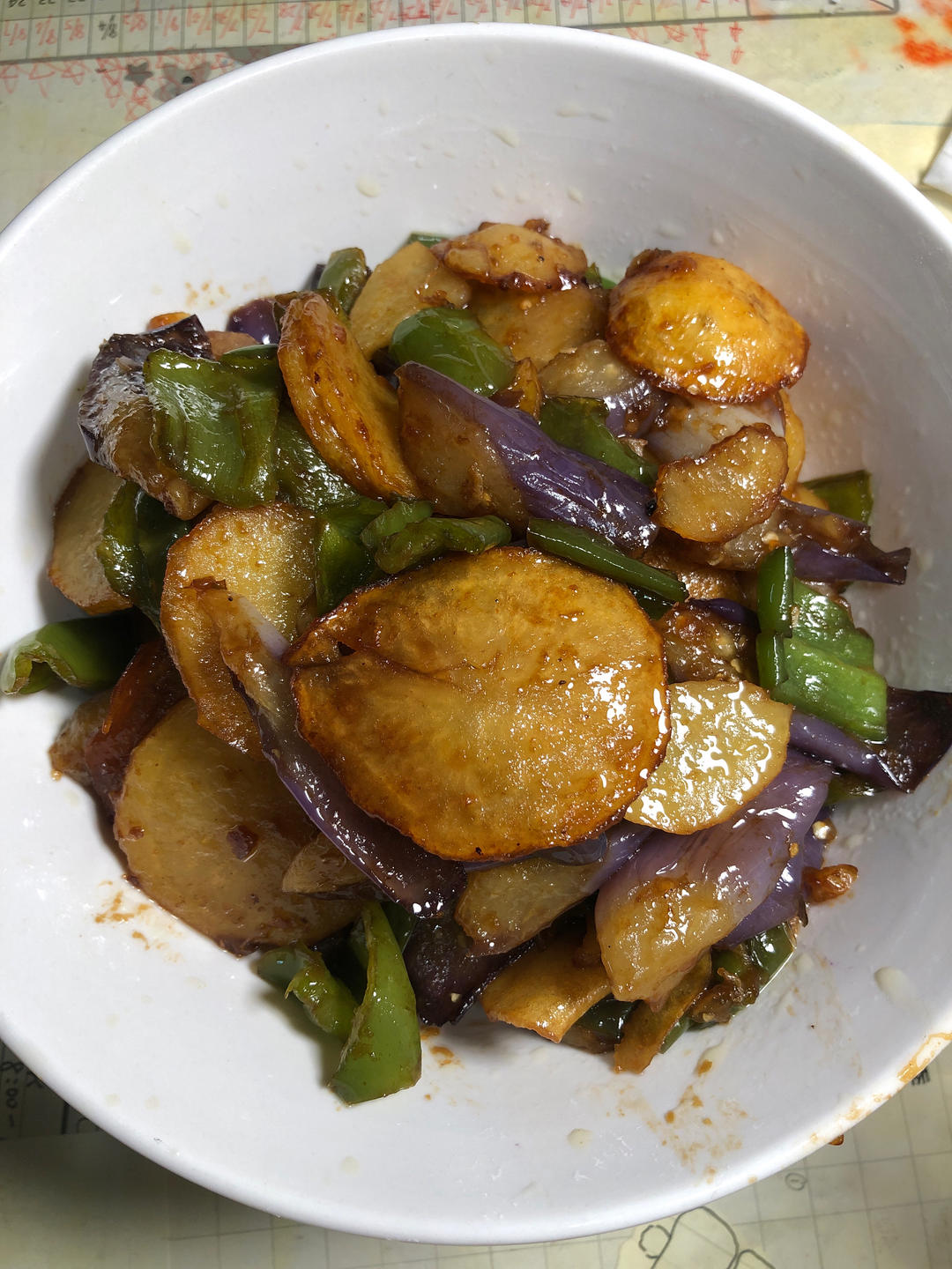 地三鲜（茄子，土豆，青椒）