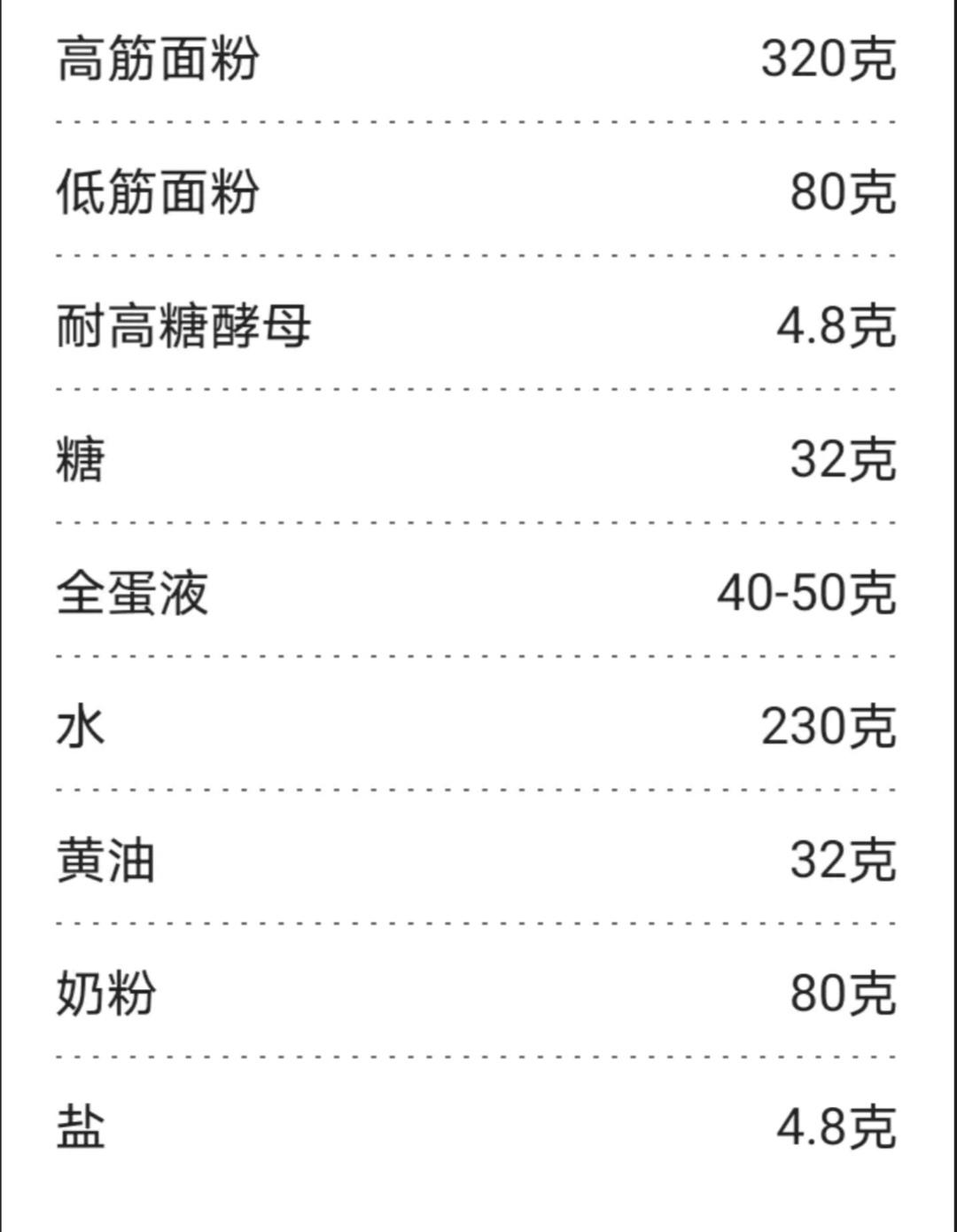 纯奶手撕吐司的做法 步骤1