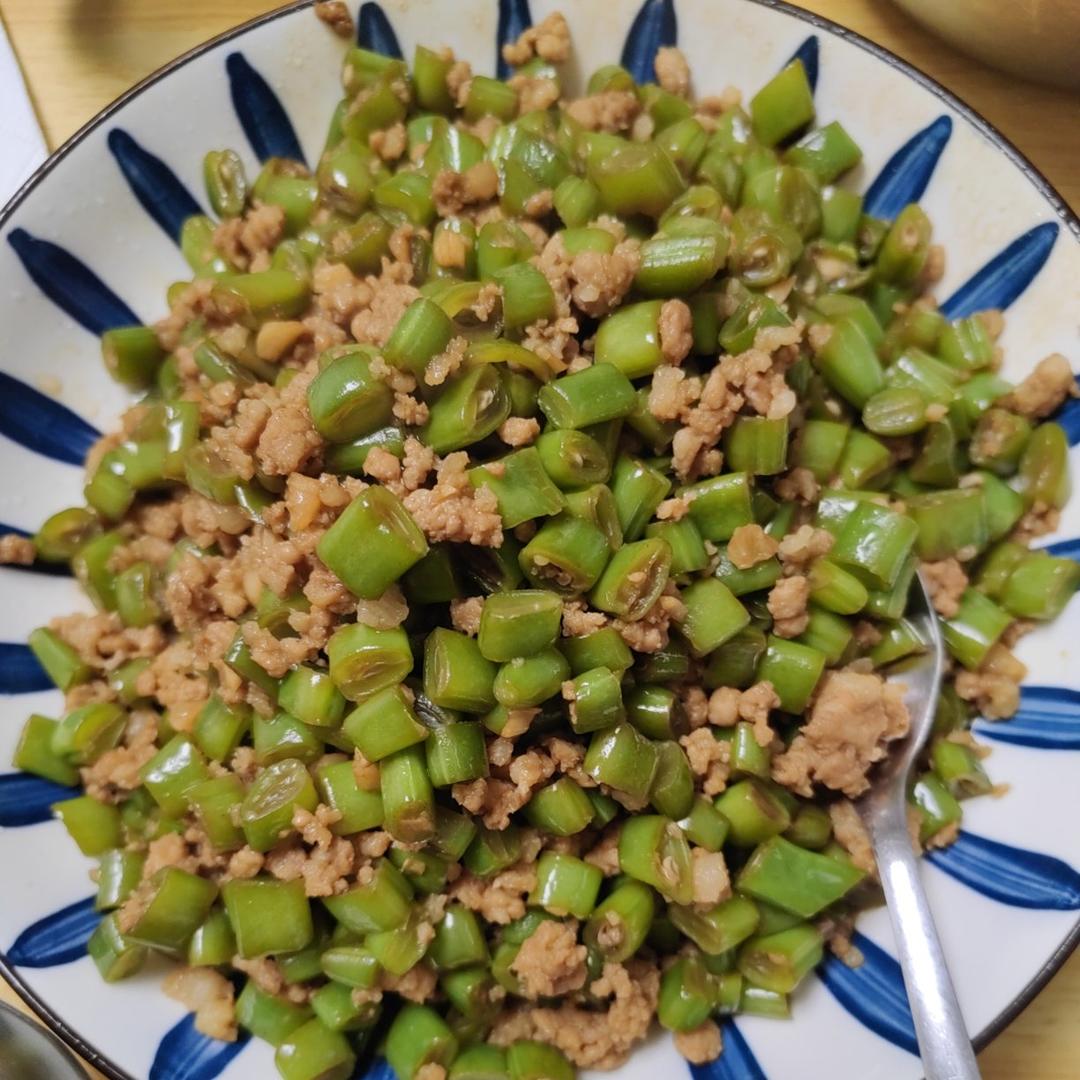 下饭菜:肉沫豆角