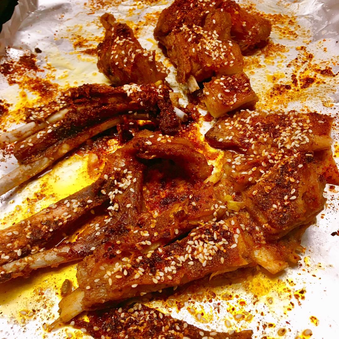 地道蒙餐：烤羊排(家用烤箱版)